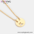 44937 Xuping 18k plaqué or style simple femmes collier de mode